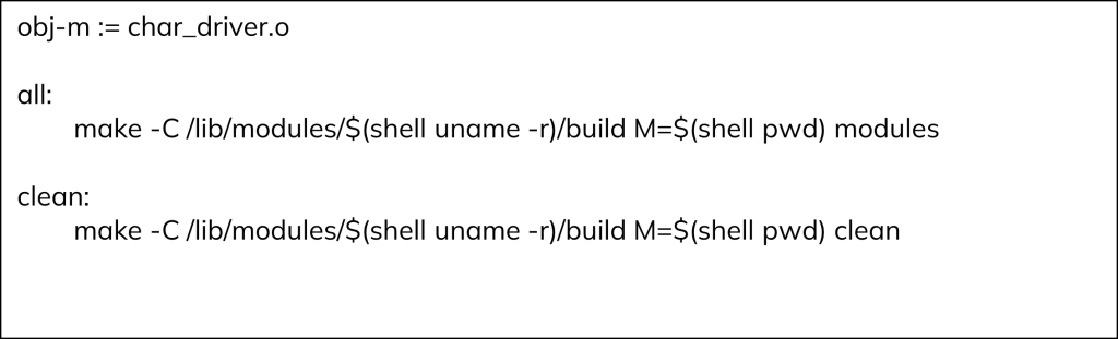 Makefile for Building the Linux Kernel Module